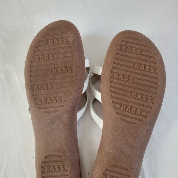 GH Bass Sunjuns New White Leather Size 9 NWOT - Picture 4 of 8